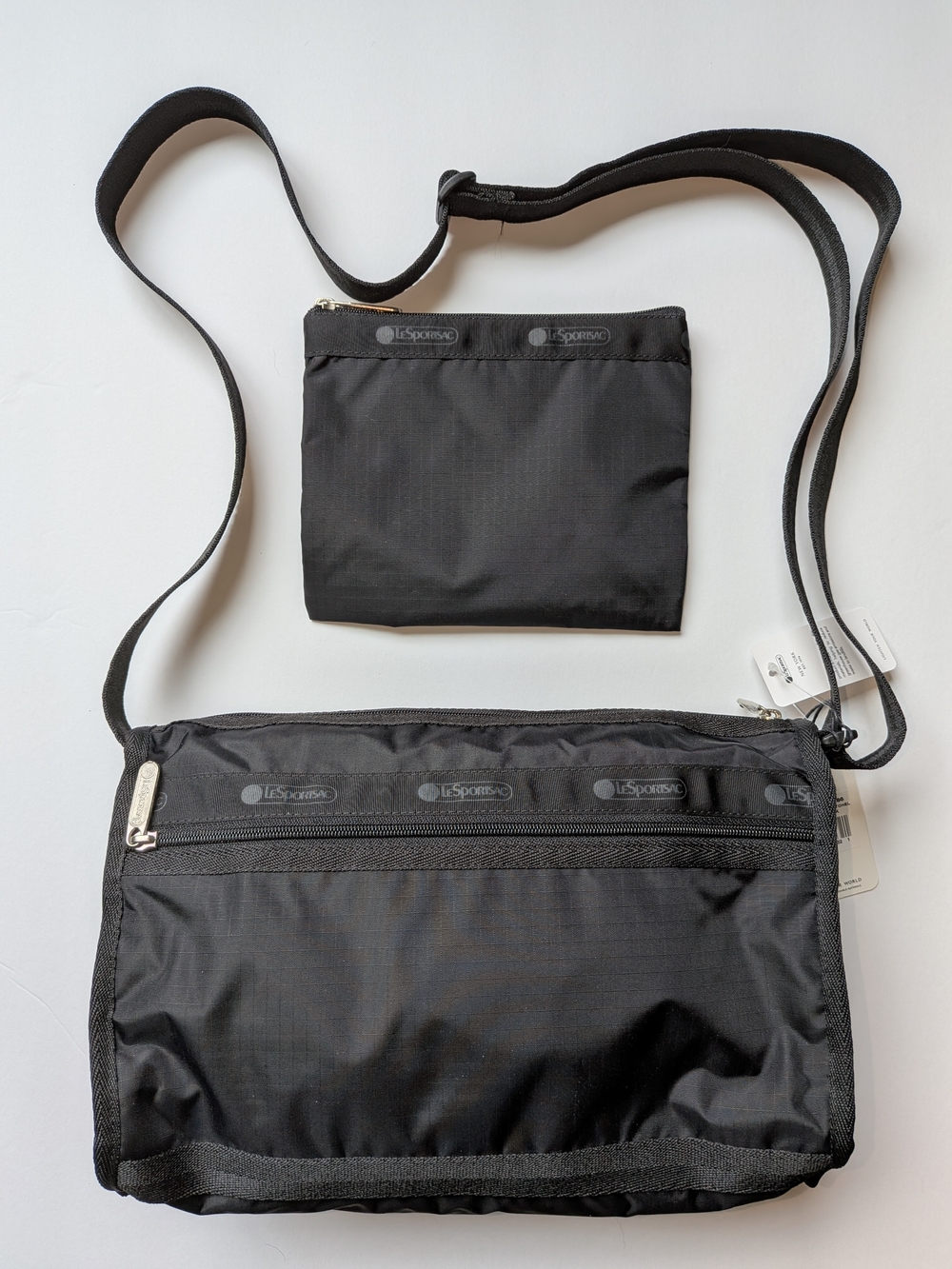 LeSportsac Deluxe Shoulder Satchel with Matching Pouch - Picture 2 of 3